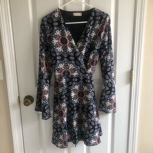 Paisley wrap dress